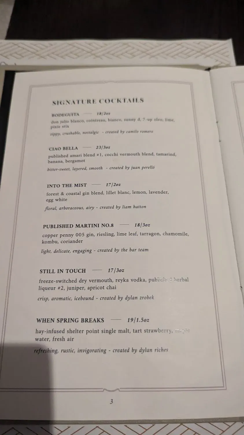 Menu 5