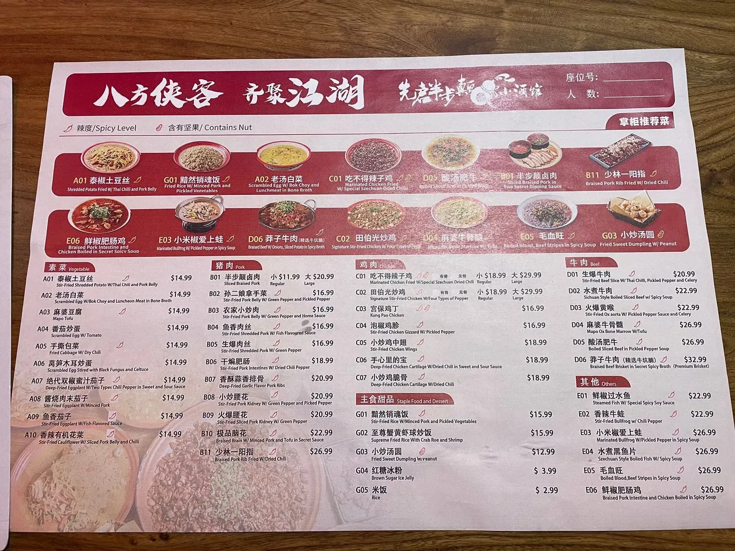 Menu 1