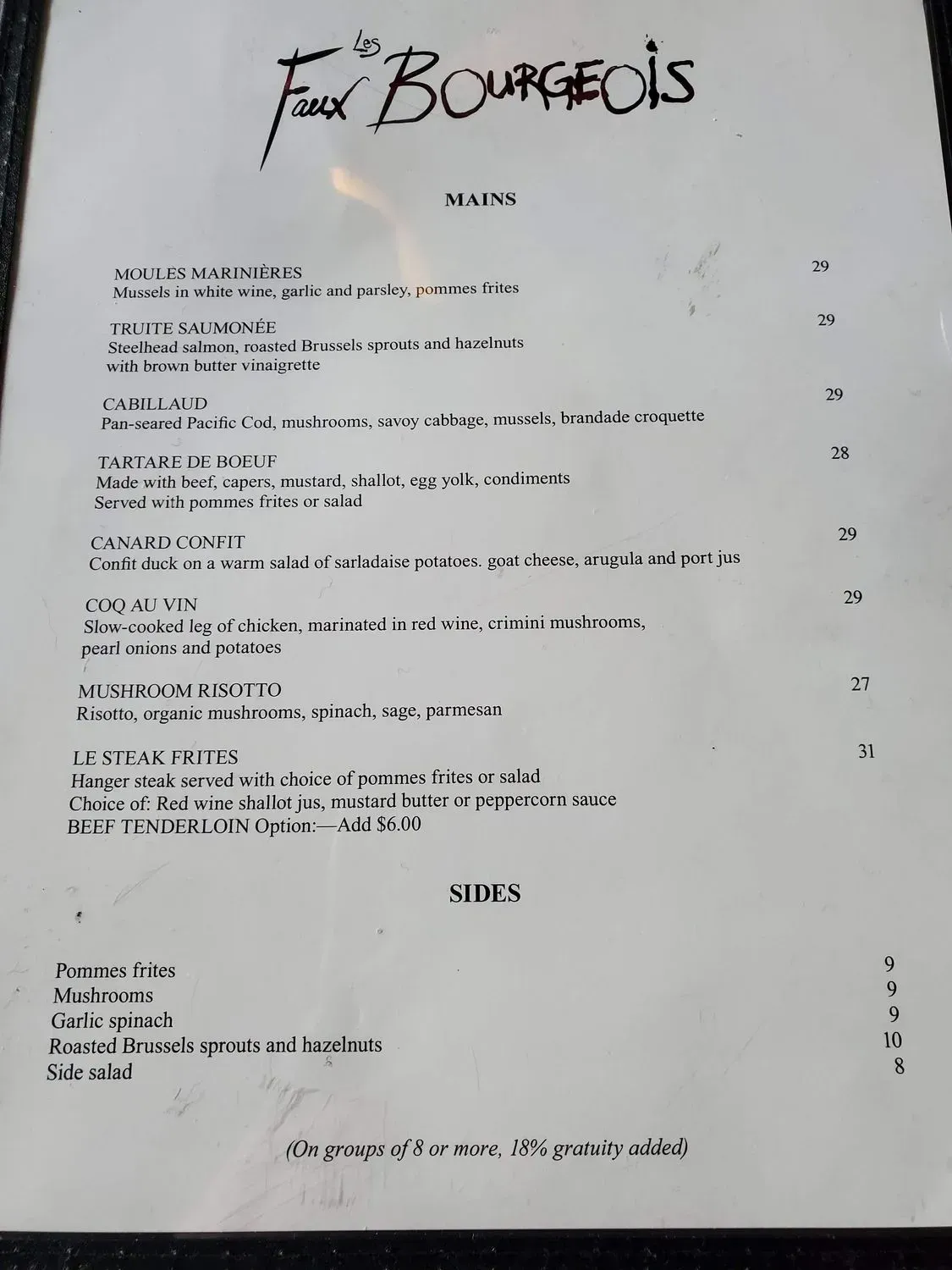 Menu 1