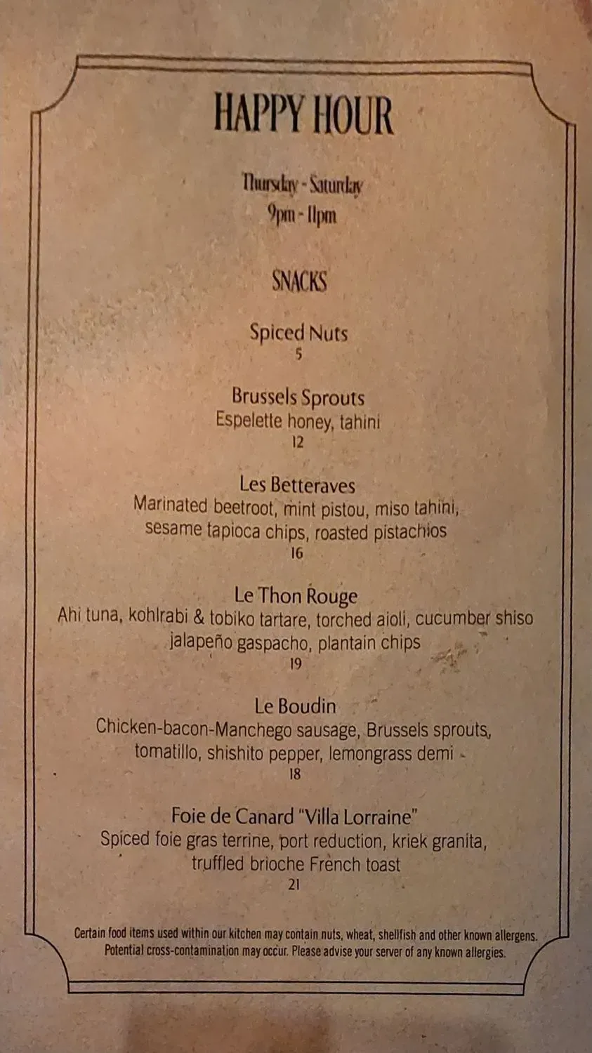 Menu 5