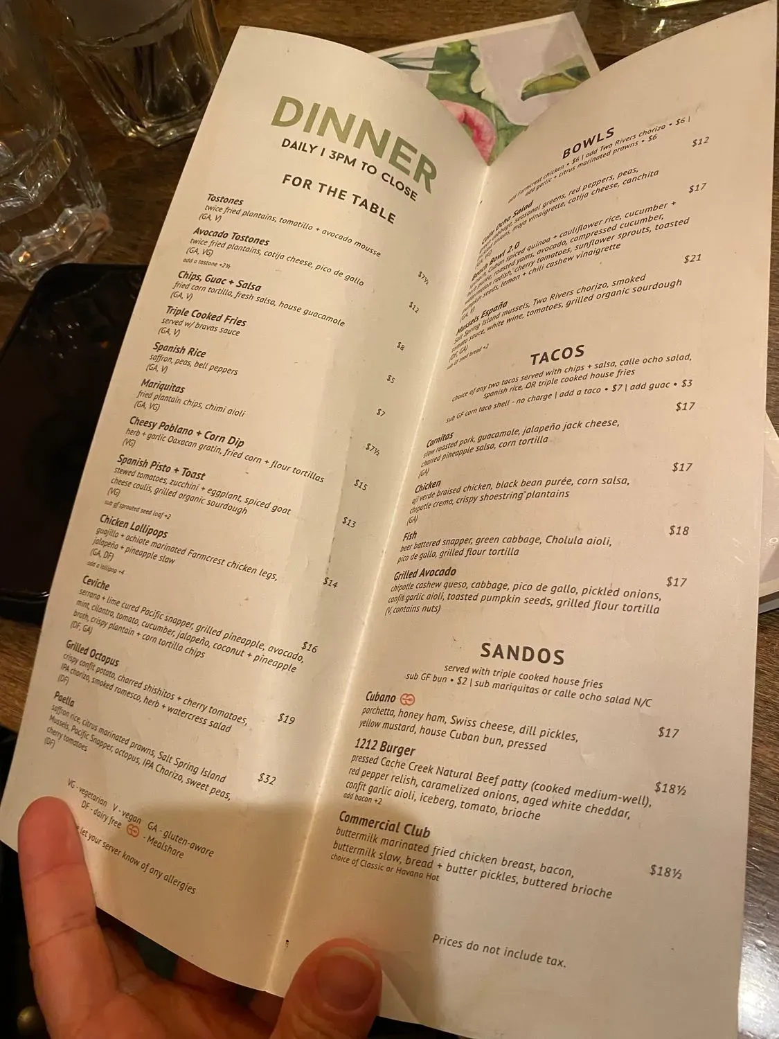 Menu 5