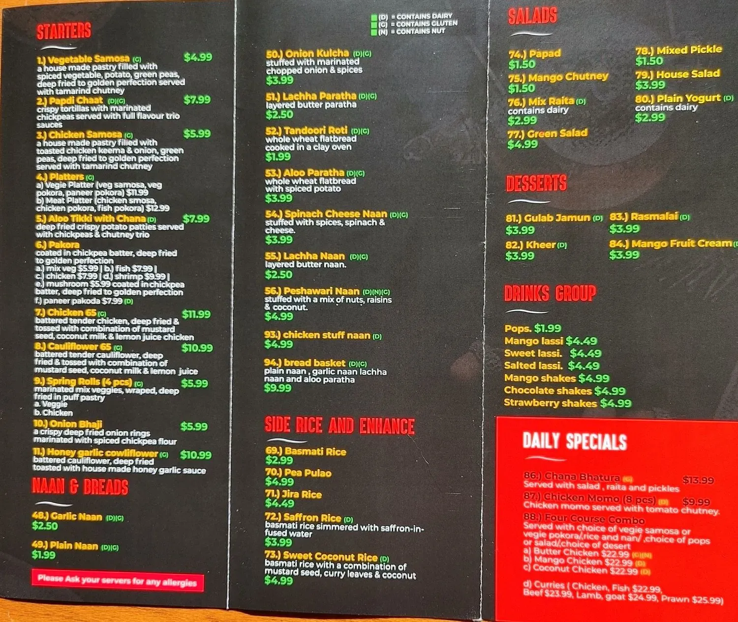 Menu 3