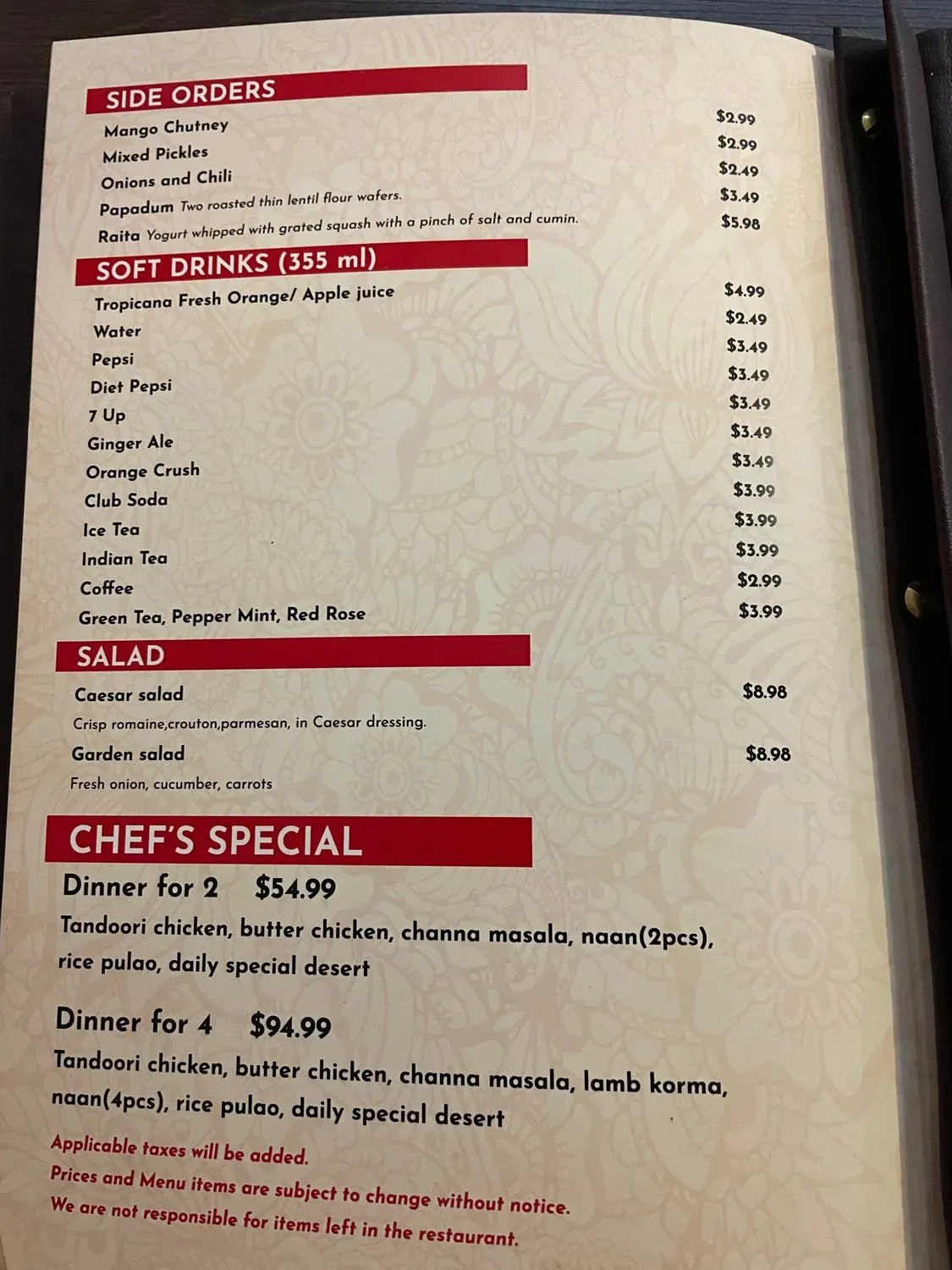 Menu 1