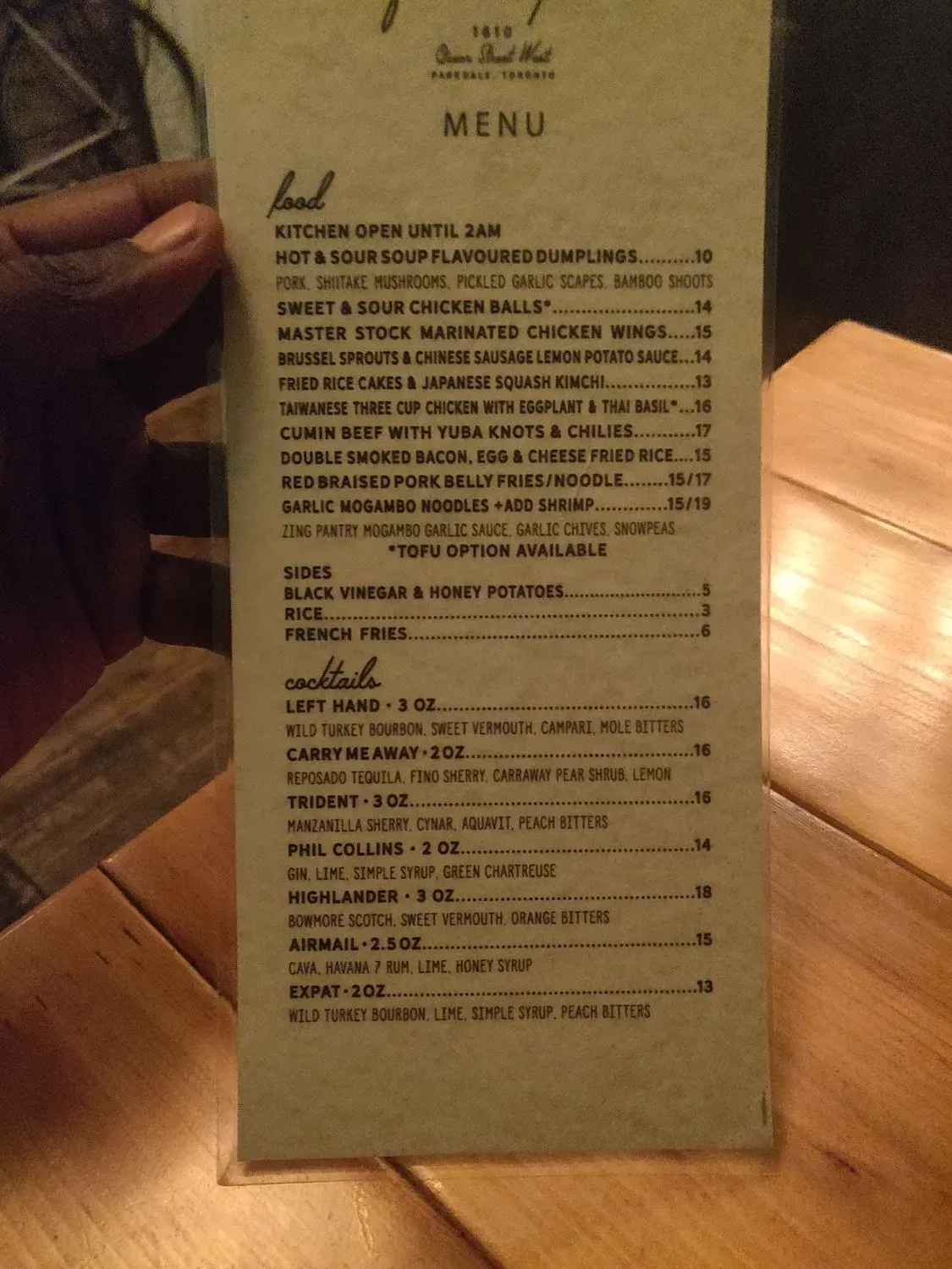 Menu 6