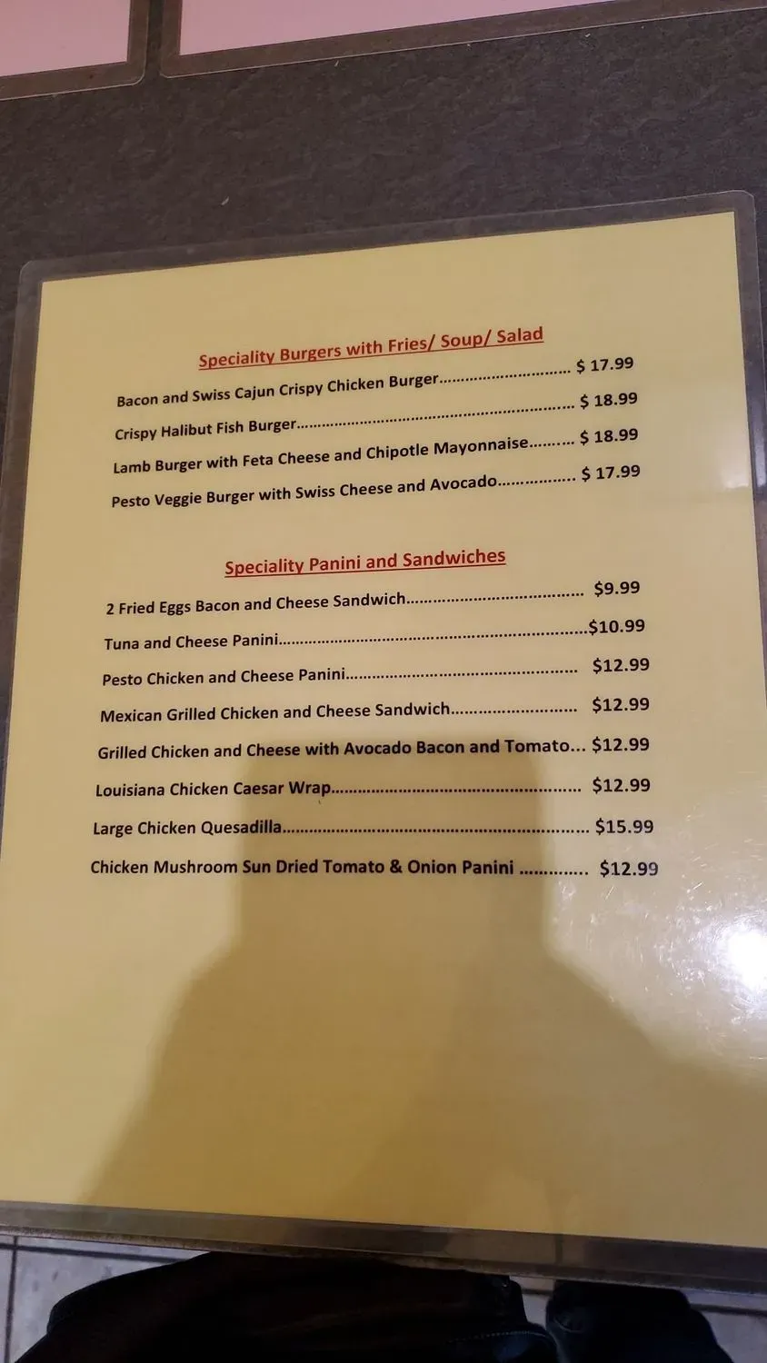 Menu 3