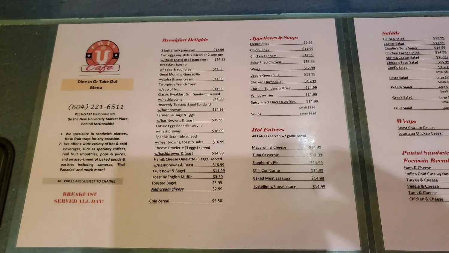 Menu 2