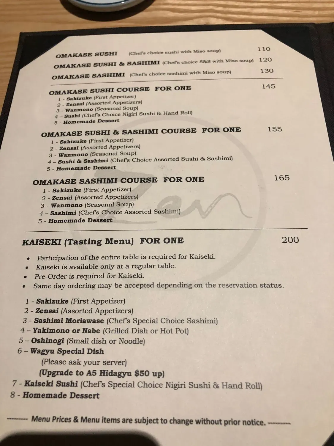 Menu 1