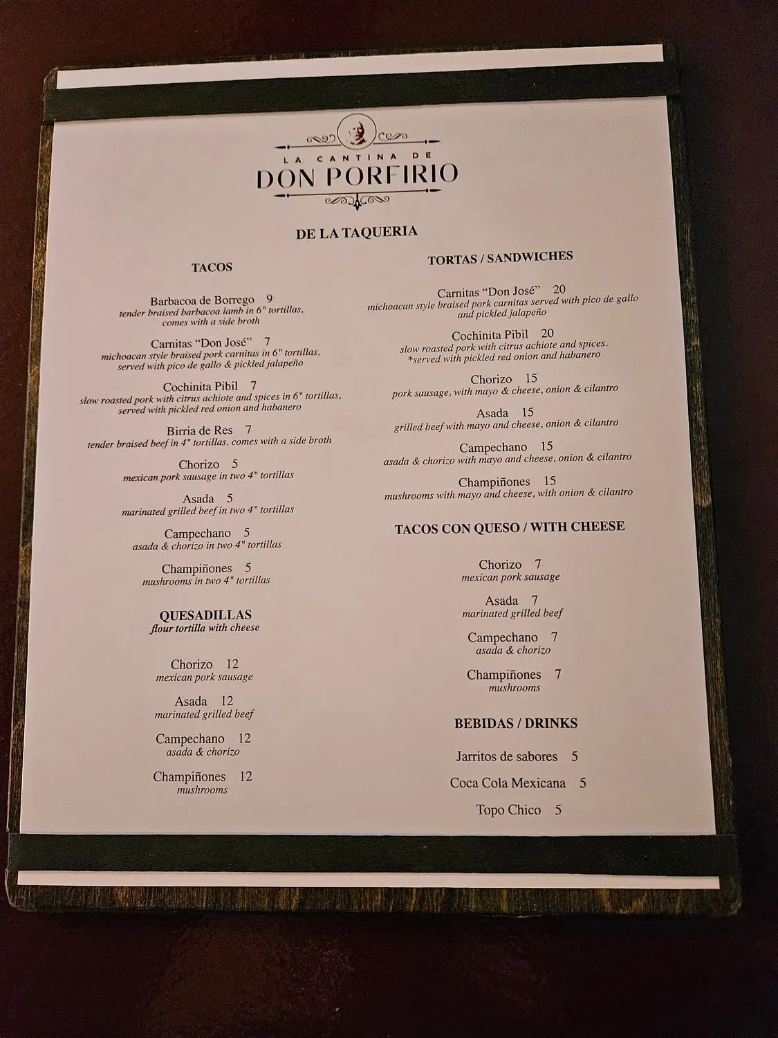 Menu 2