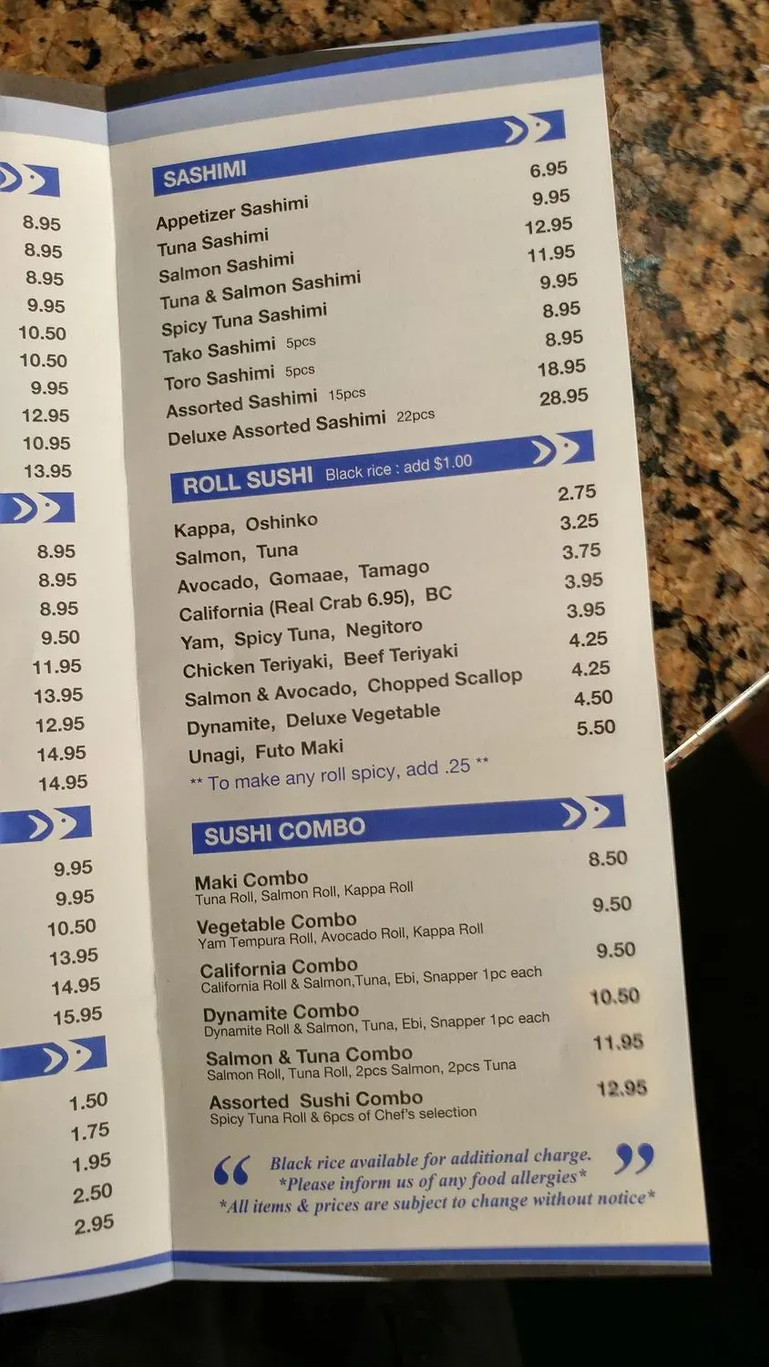 Menu 5