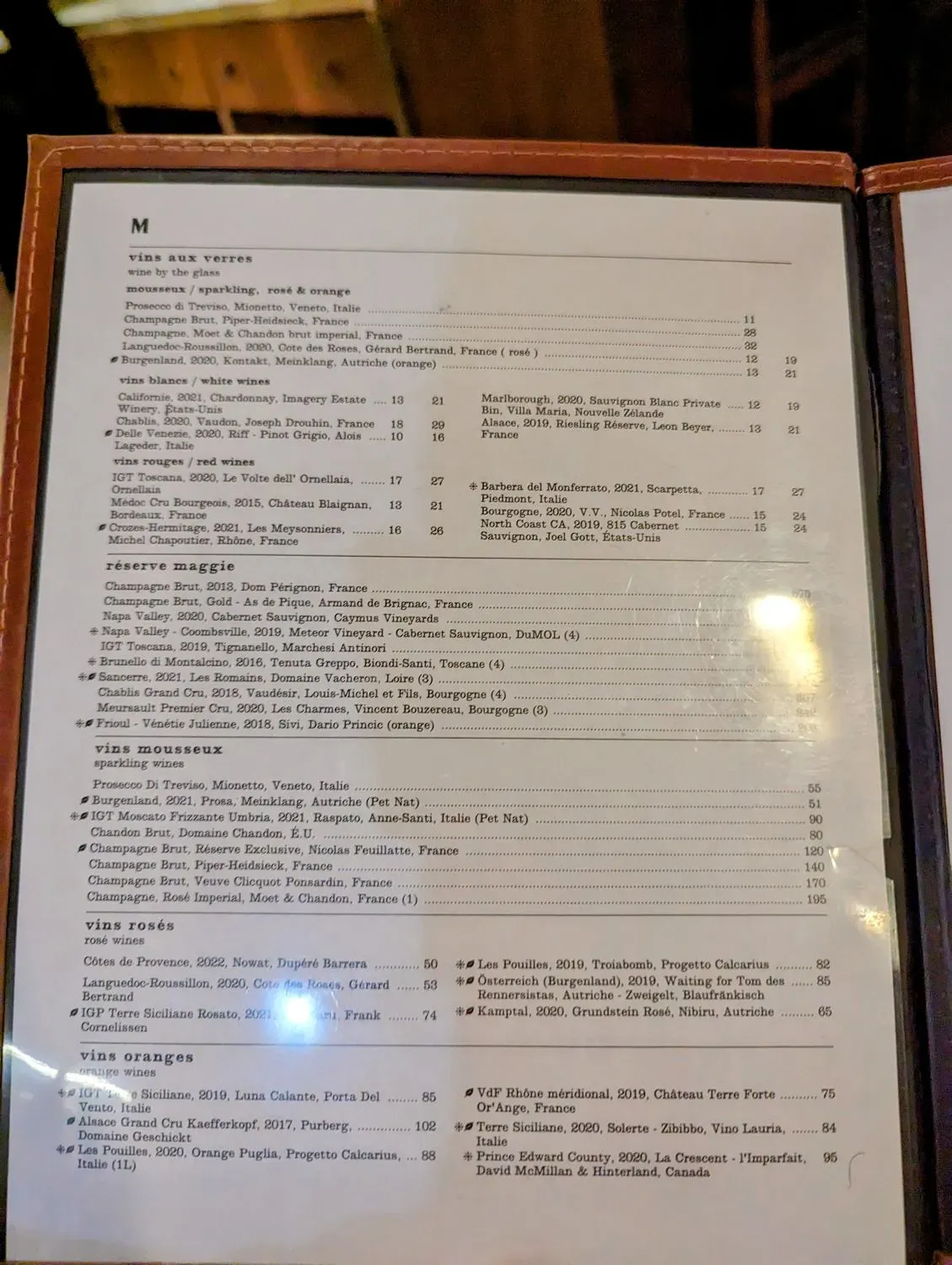 Menu 5