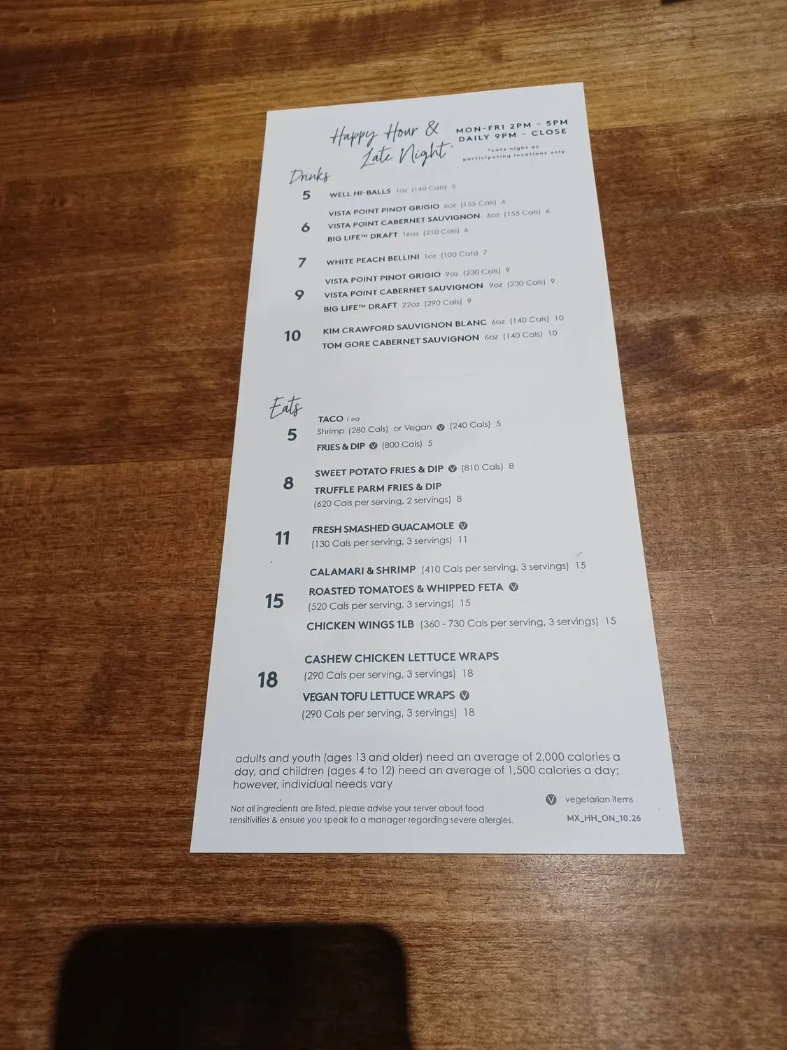 Menu 6