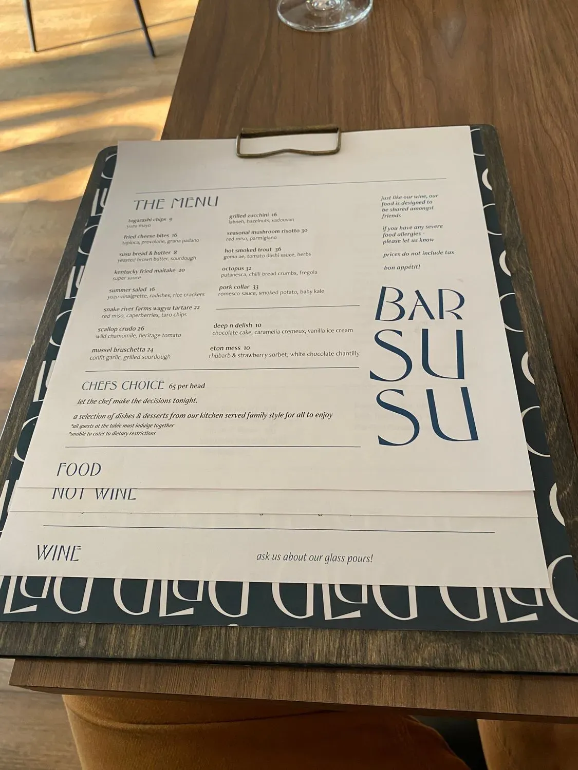 Menu 5