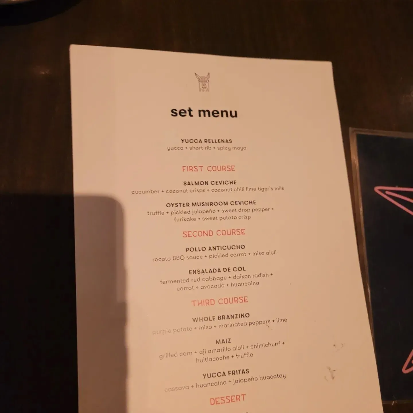 Menu 1