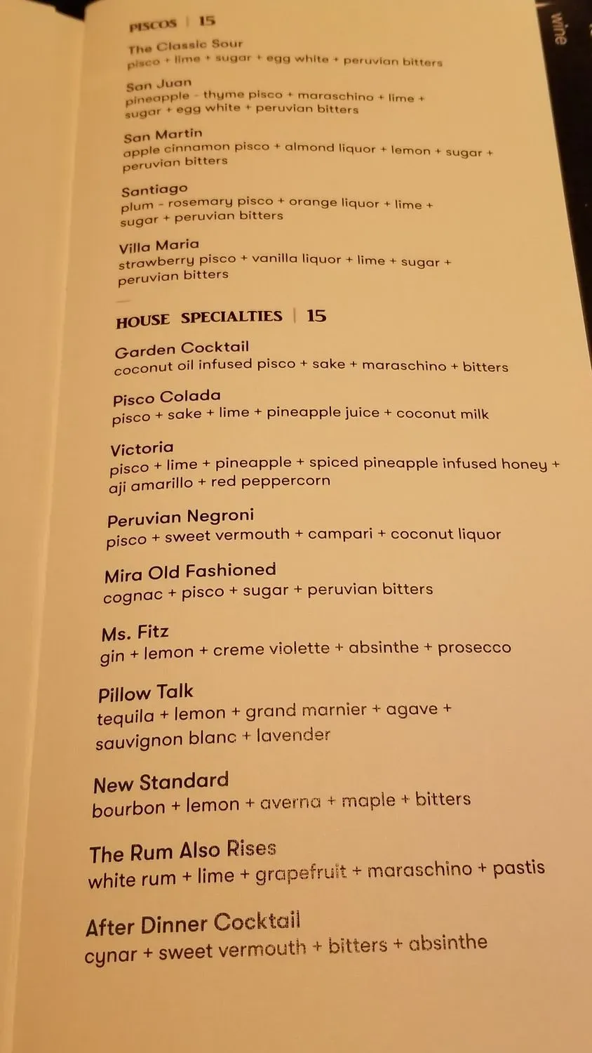 Menu 5