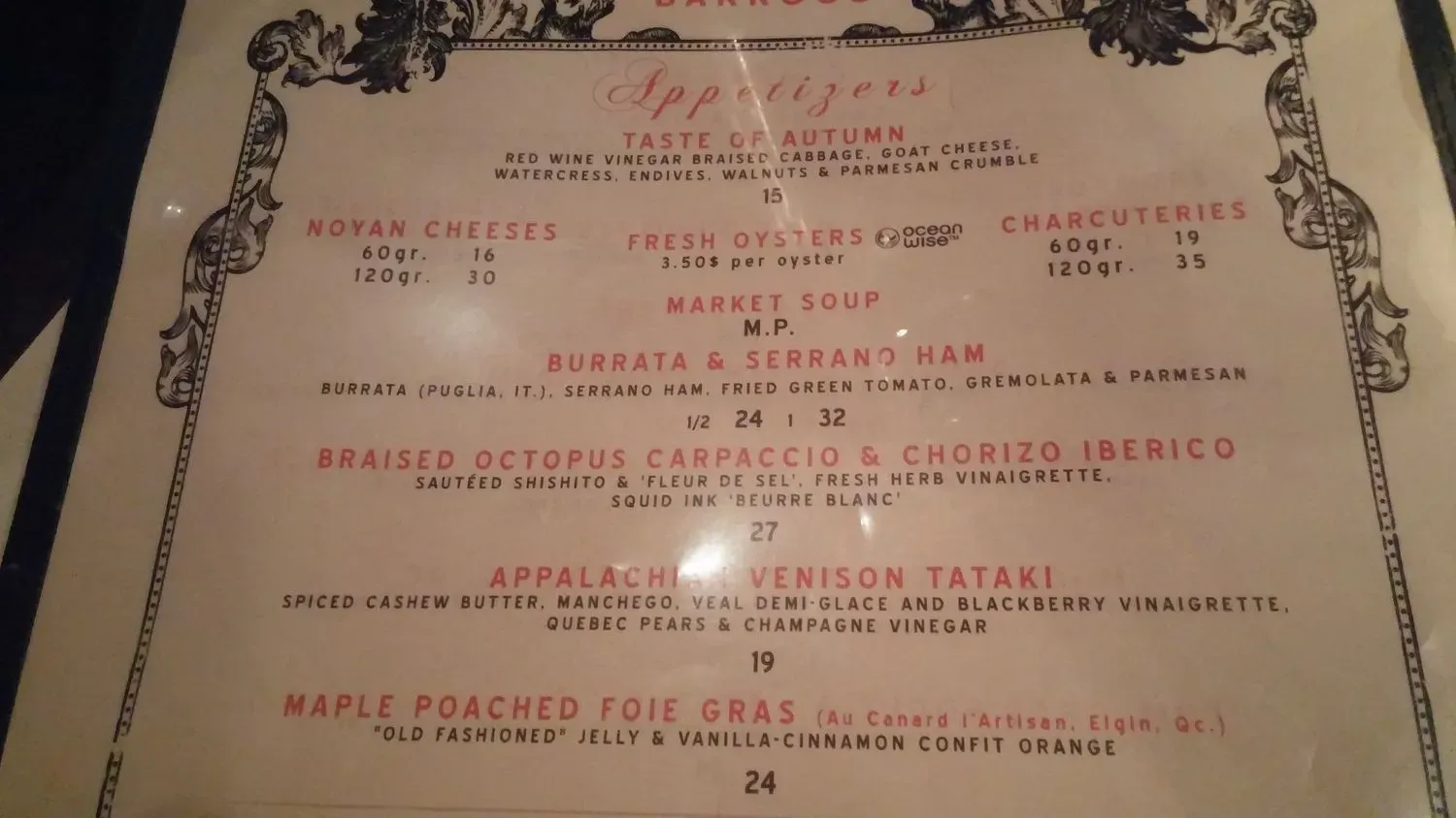 Menu 5