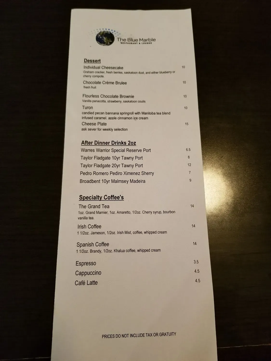 Menu 5