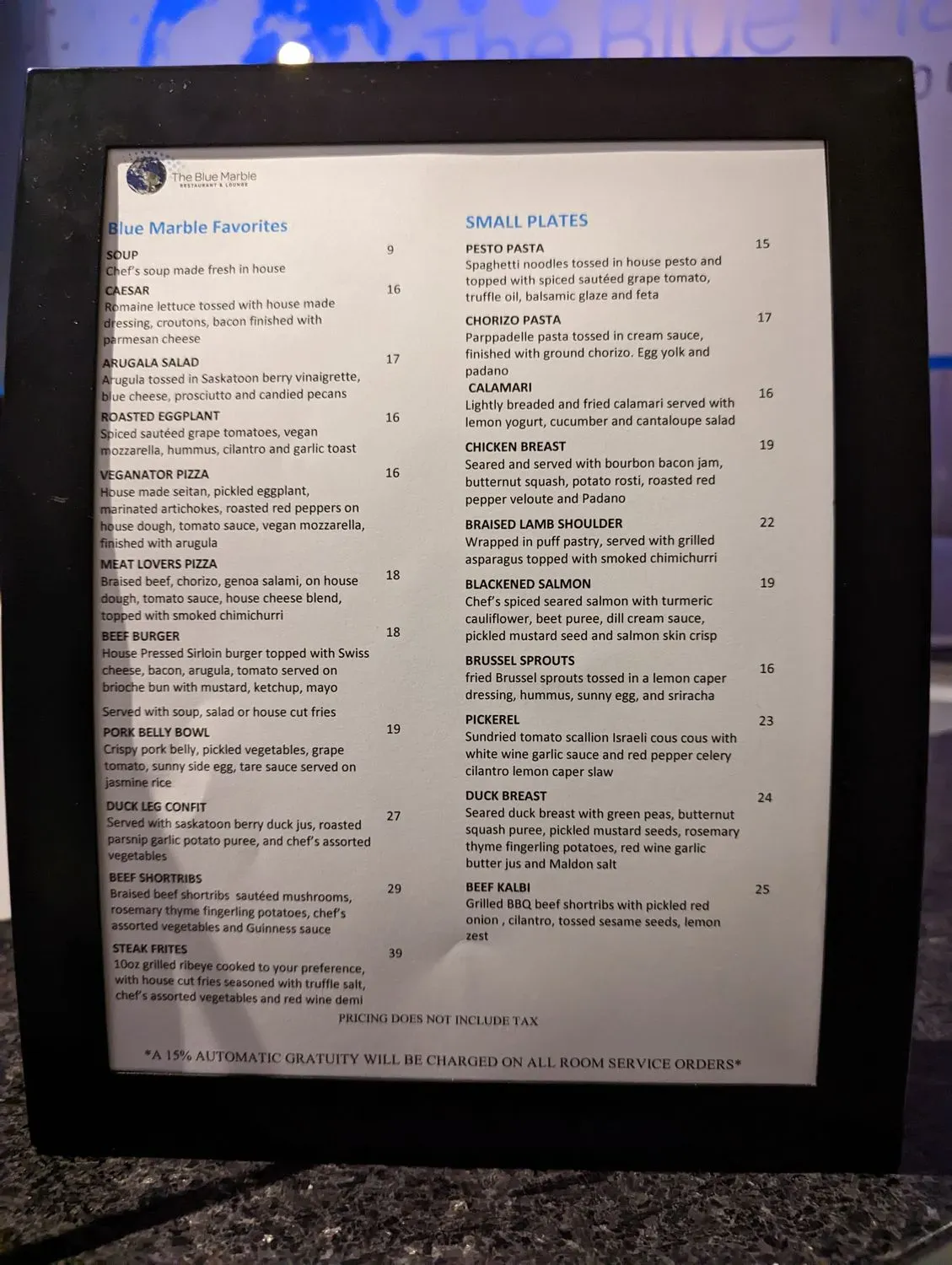 Menu 3