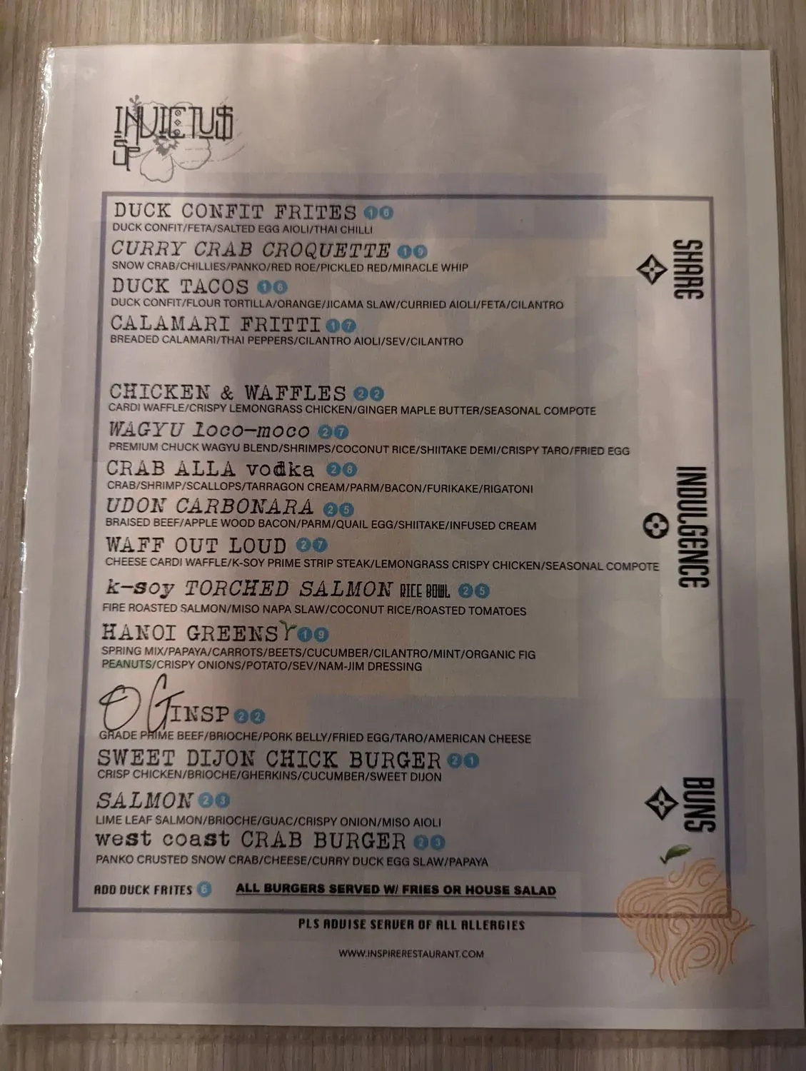 Menu 5