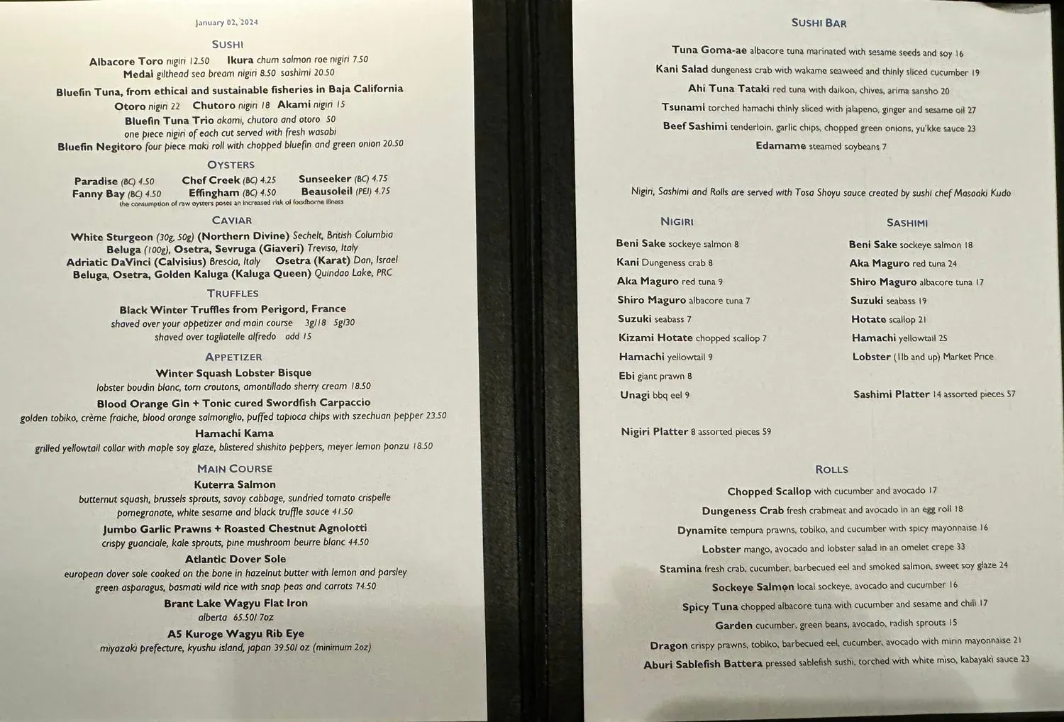 Menu 2