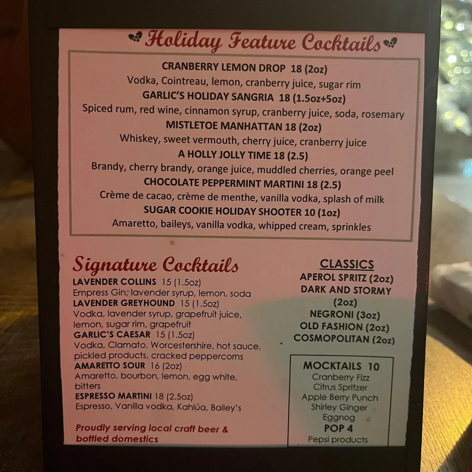 Menu 1