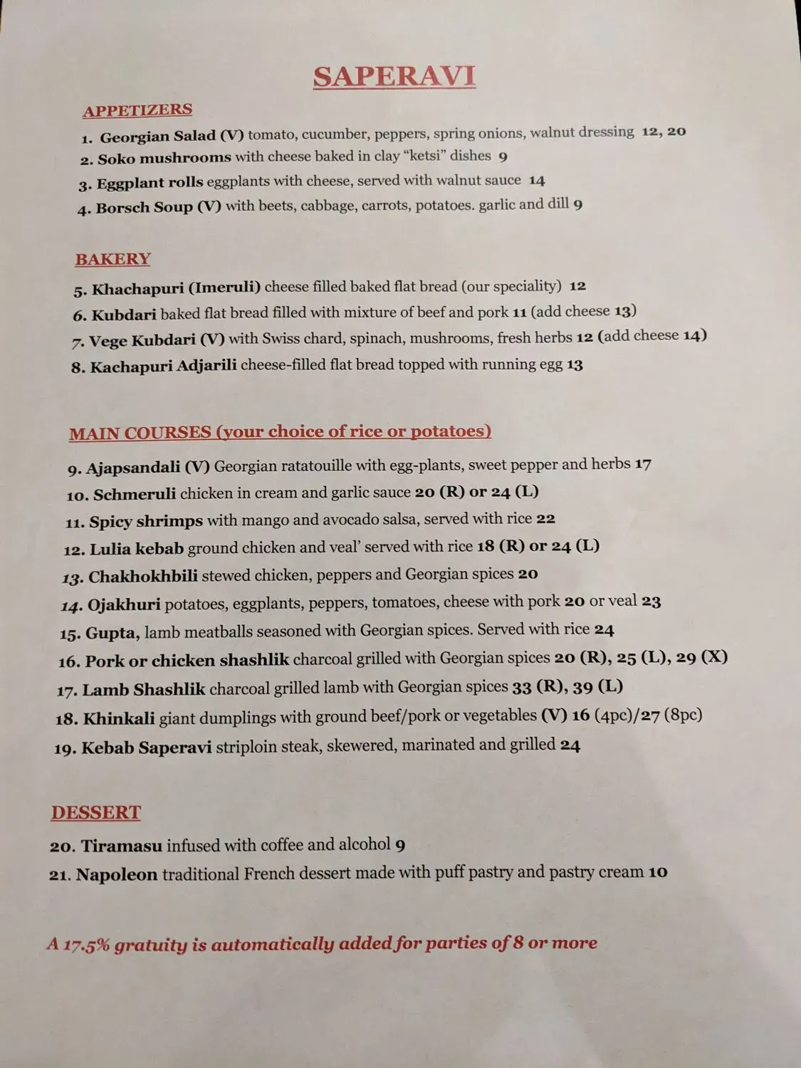 Menu 2