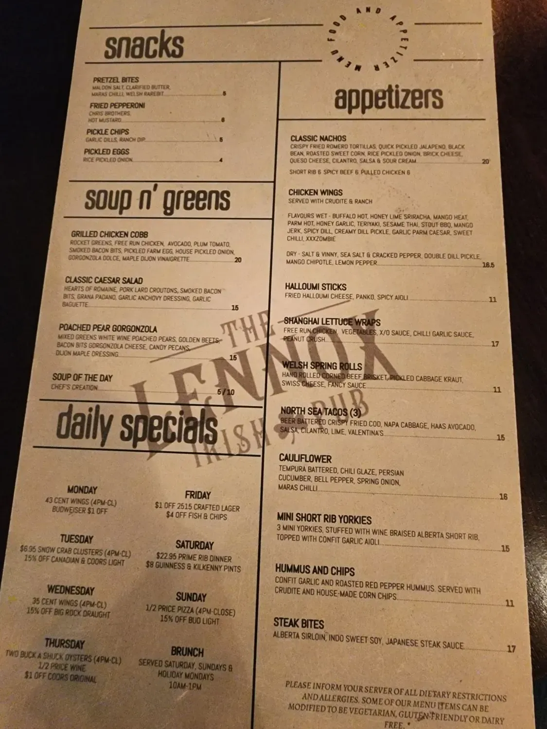 Menu 4