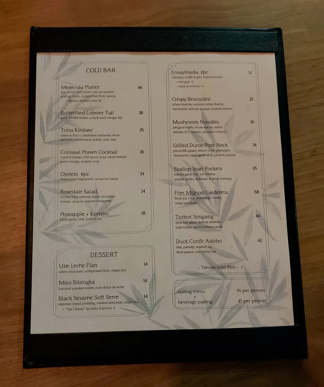 Menu 4