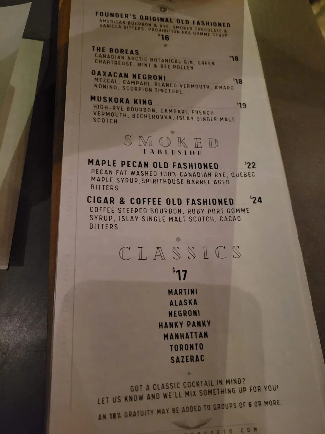 Menu 5