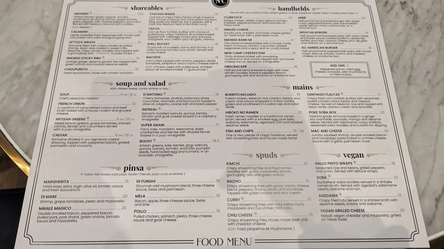 Menu 2