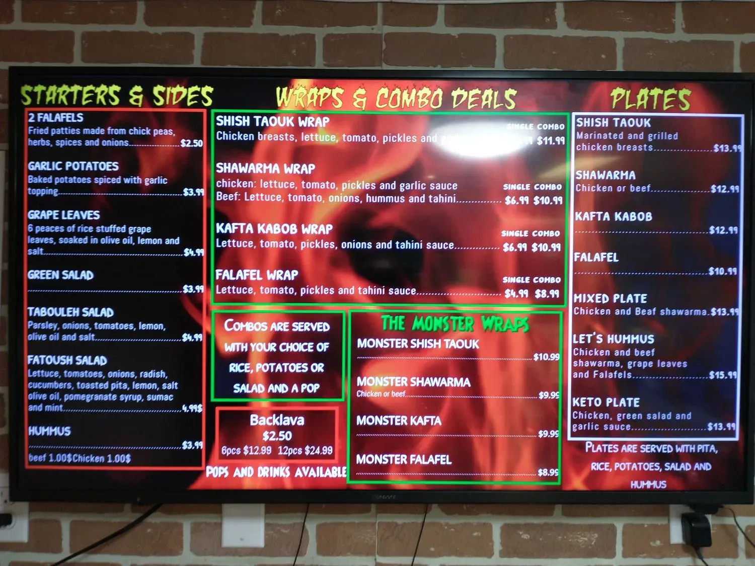 Menu 3