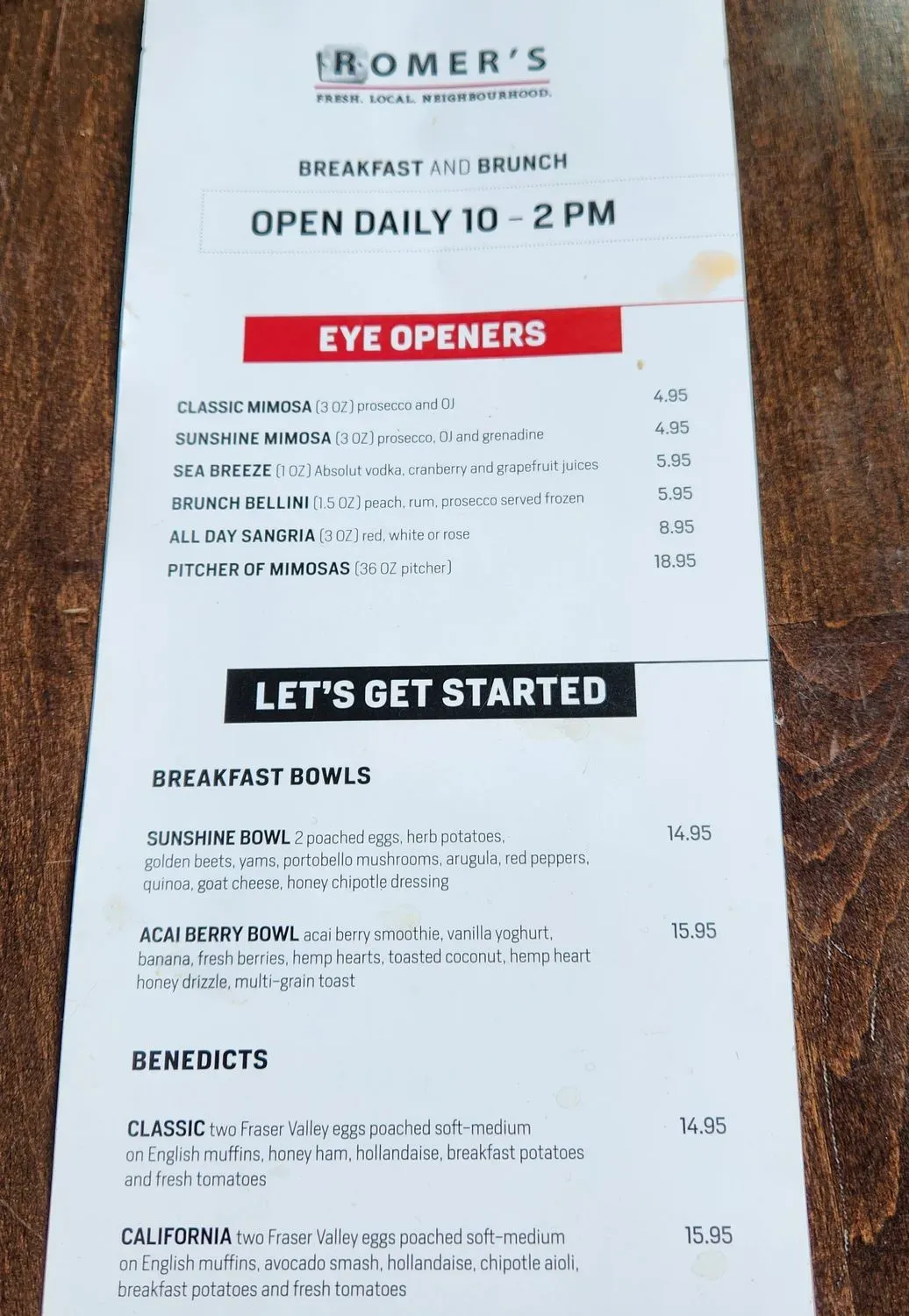 Menu 5