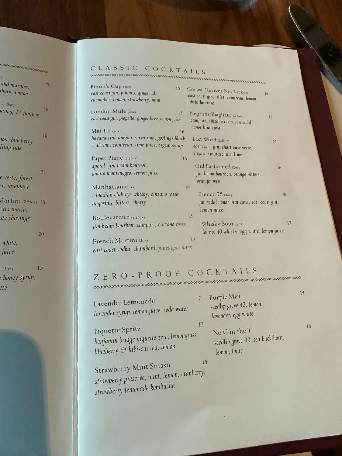 Menu 5