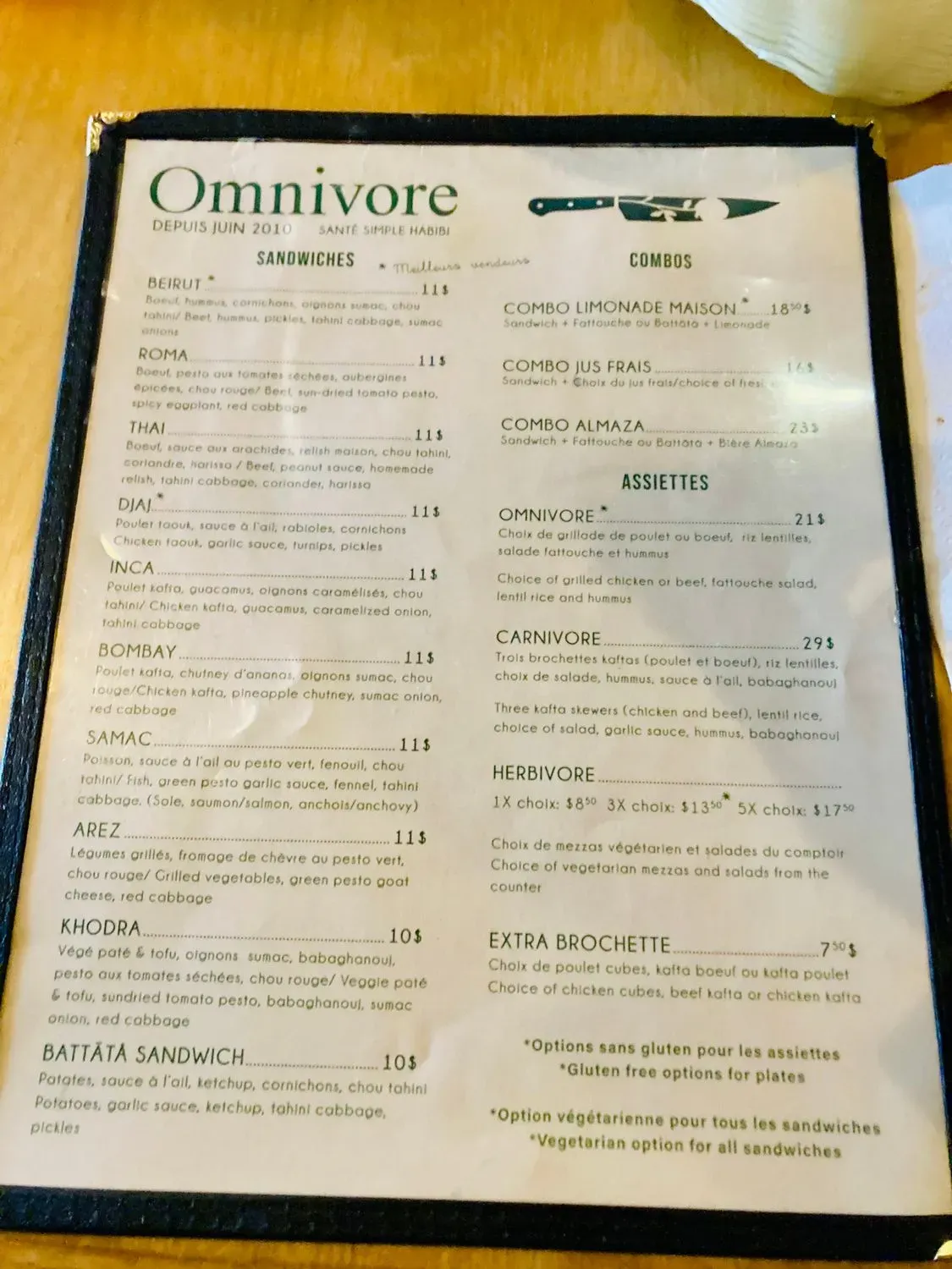 Menu 3