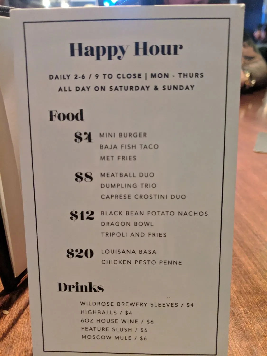 Menu 5