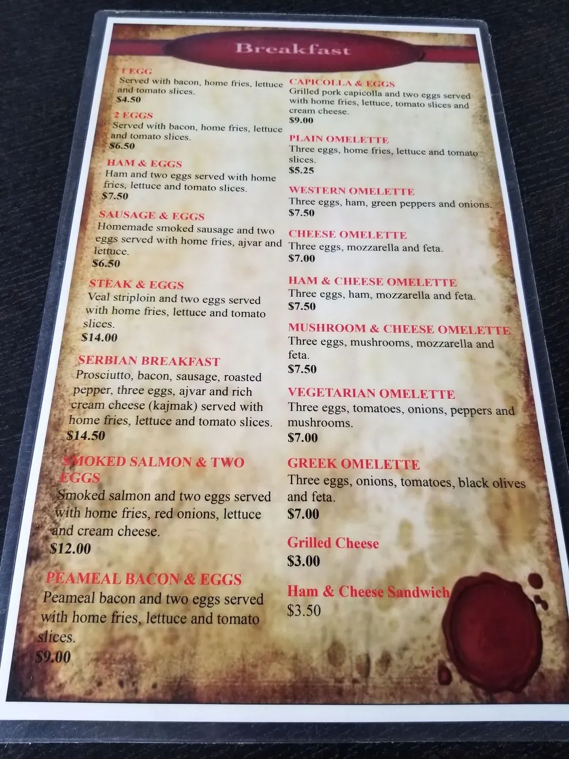 Menu 4