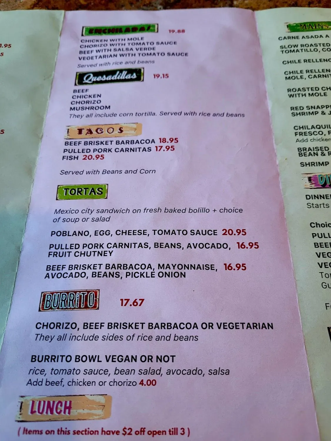 Menu 2