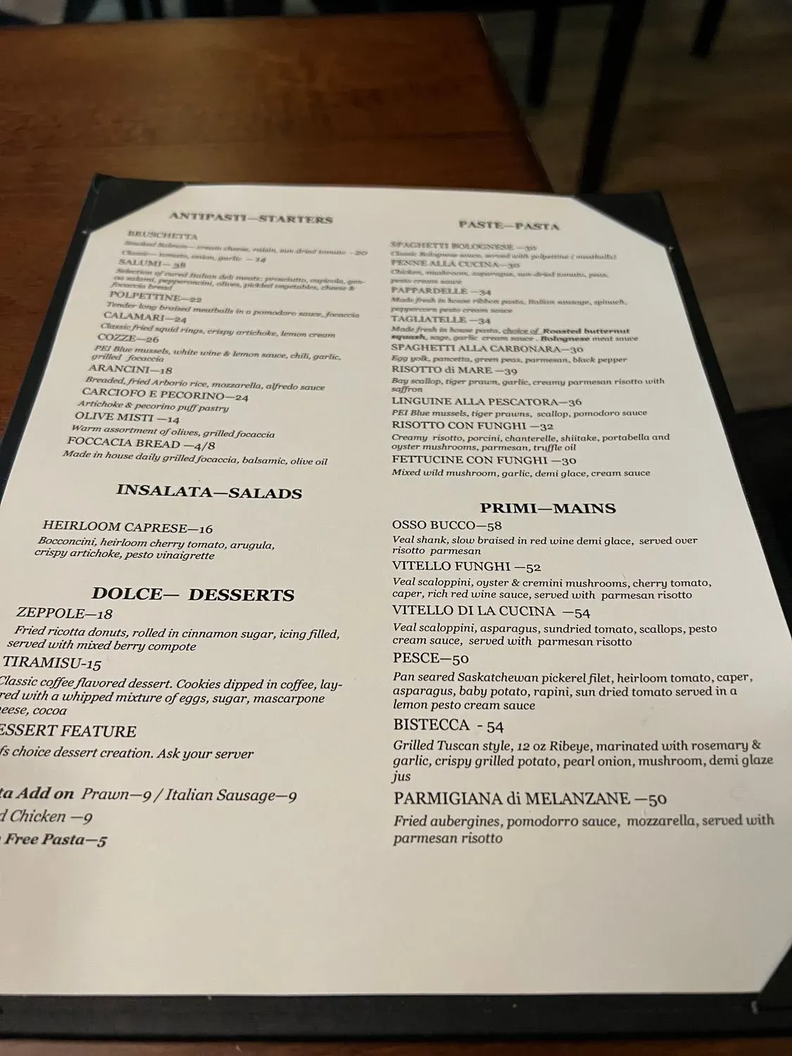 Menu 5