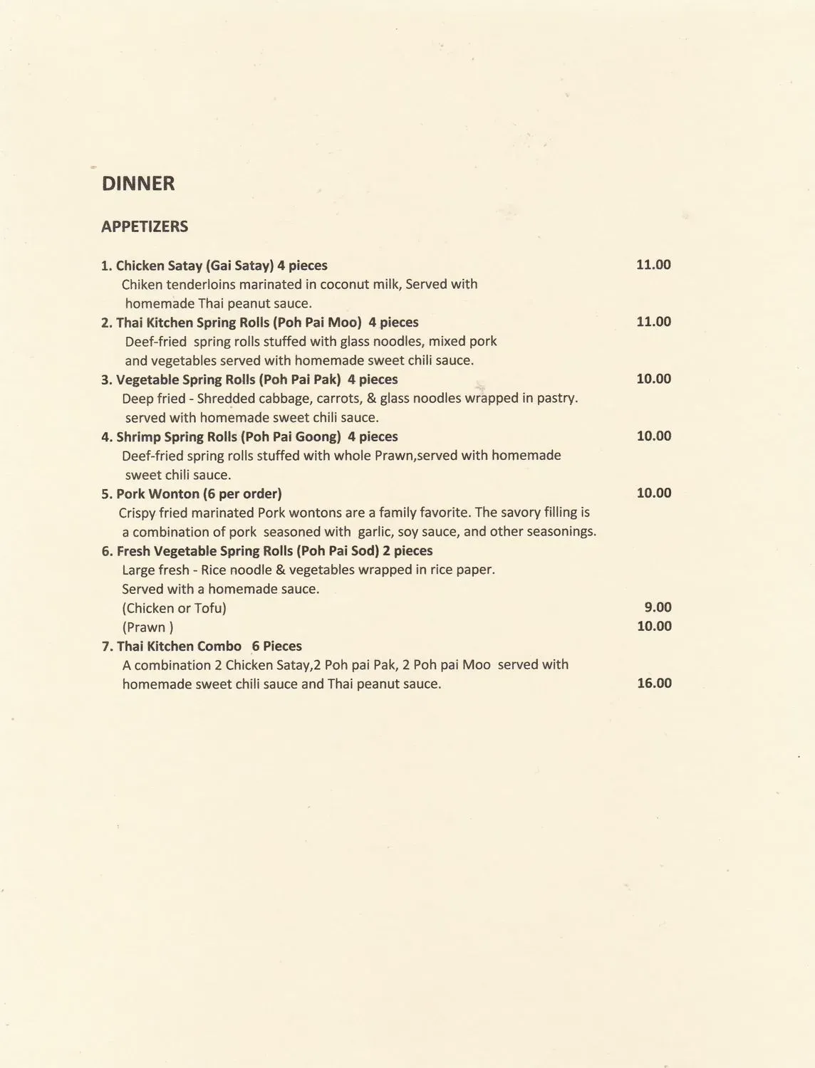 Menu 5