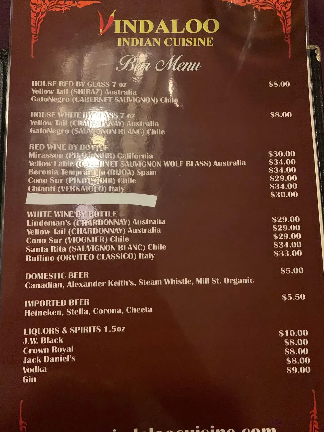 Menu 5