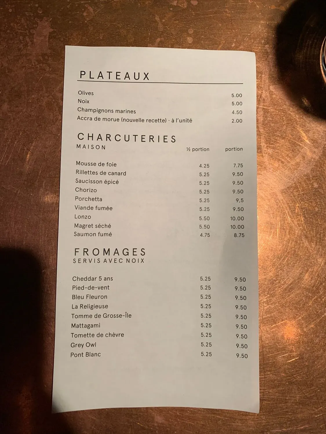 Menu 2