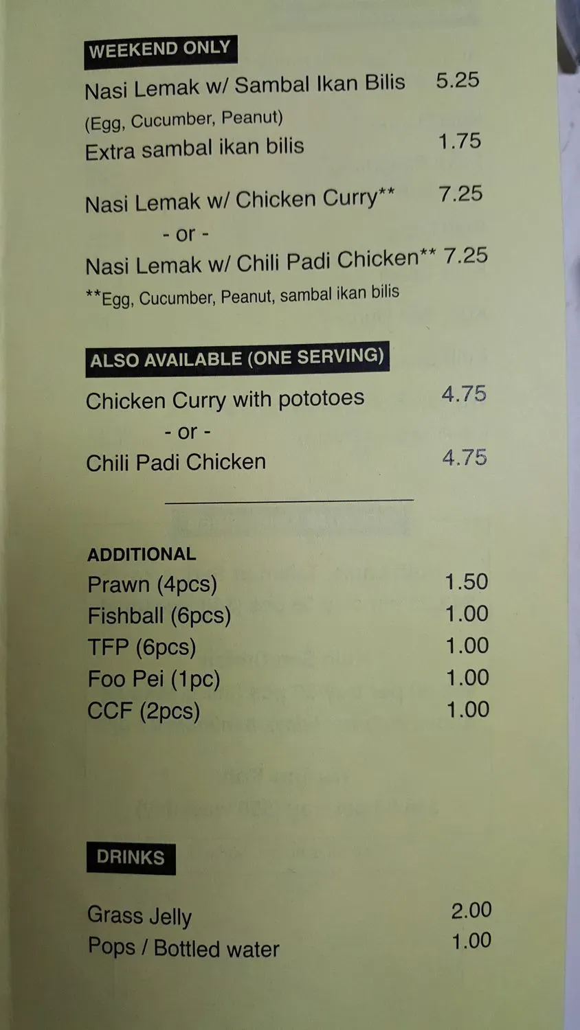 Menu 1