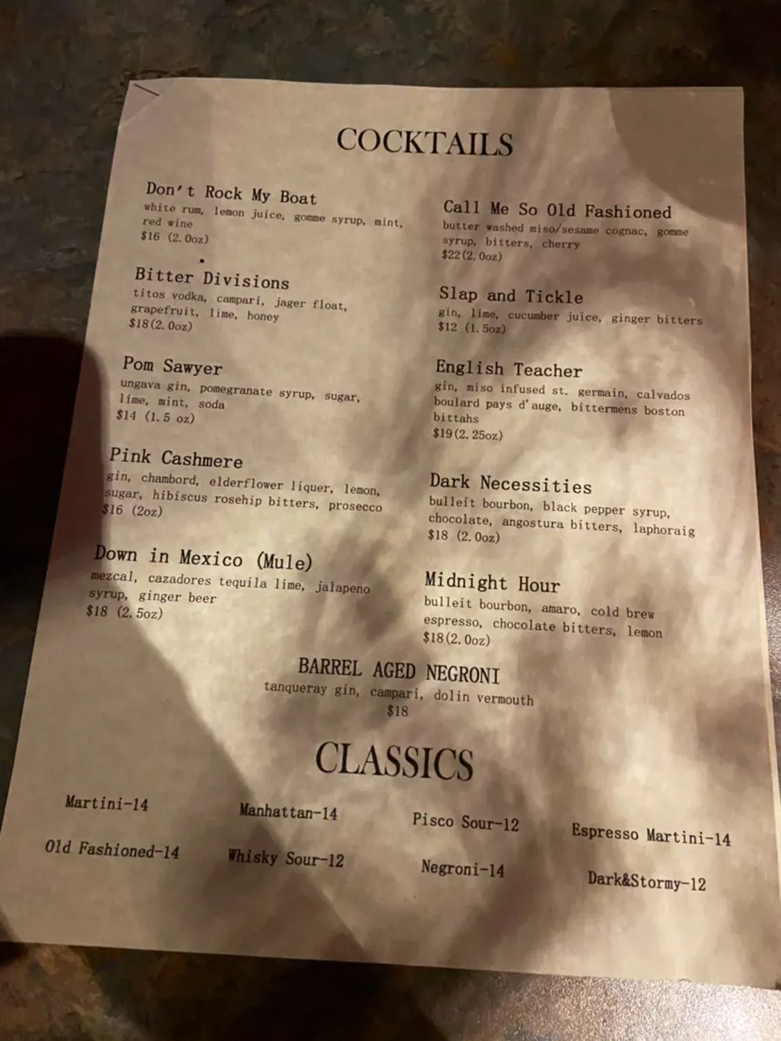 Menu 2