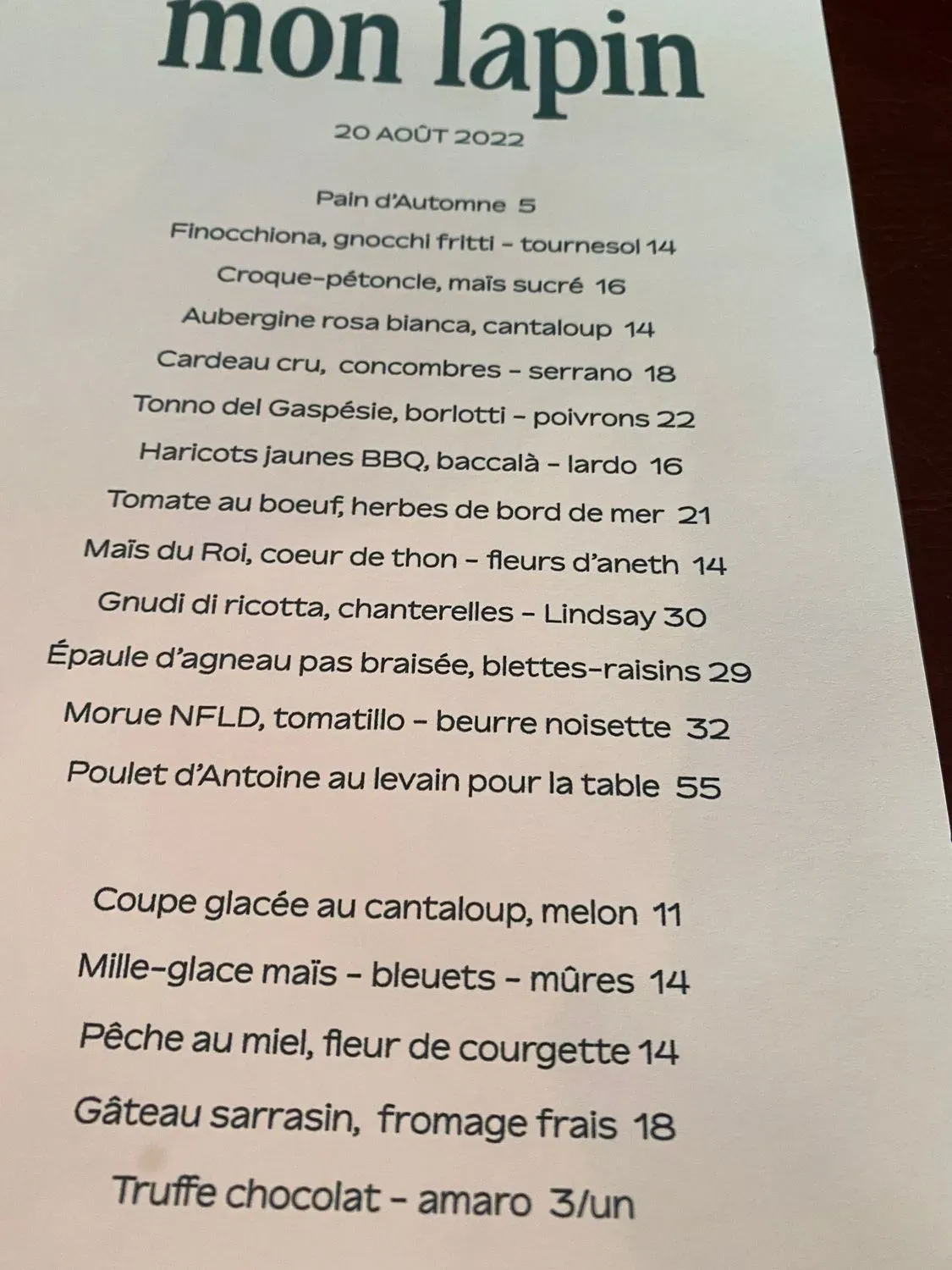 Menu 3