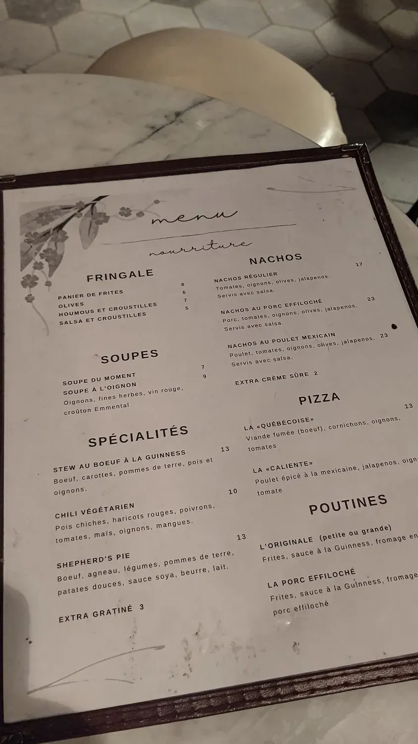 Menu 2