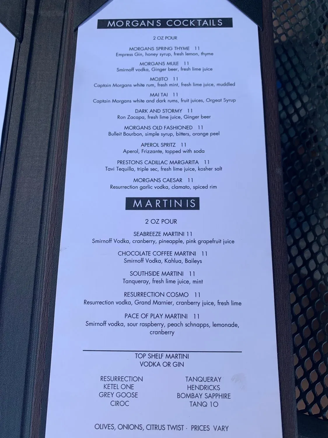 Menu 5