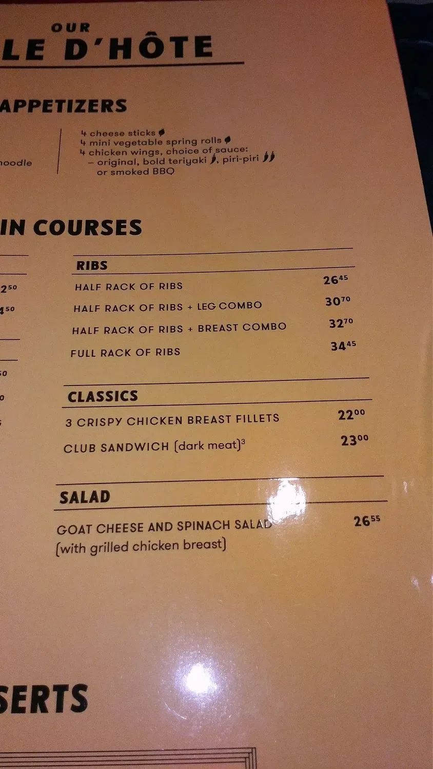 Menu 5