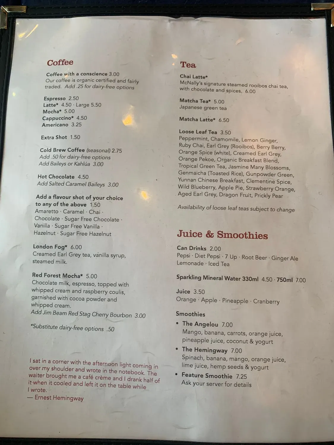 Menu 1