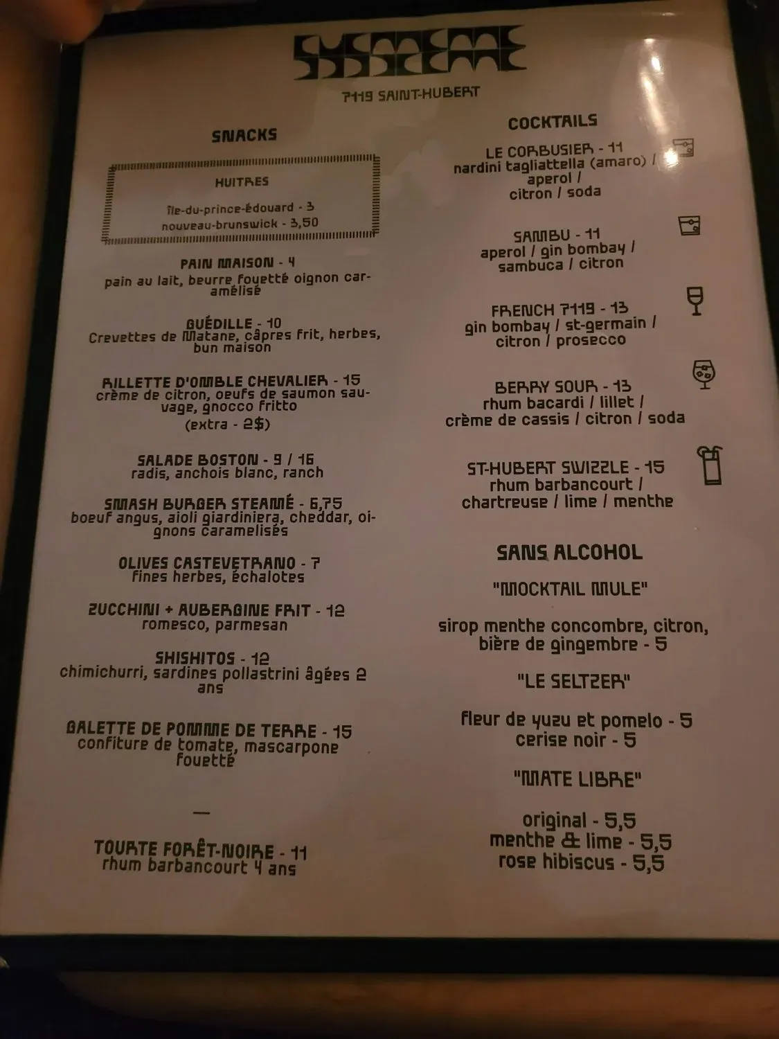 Menu 1