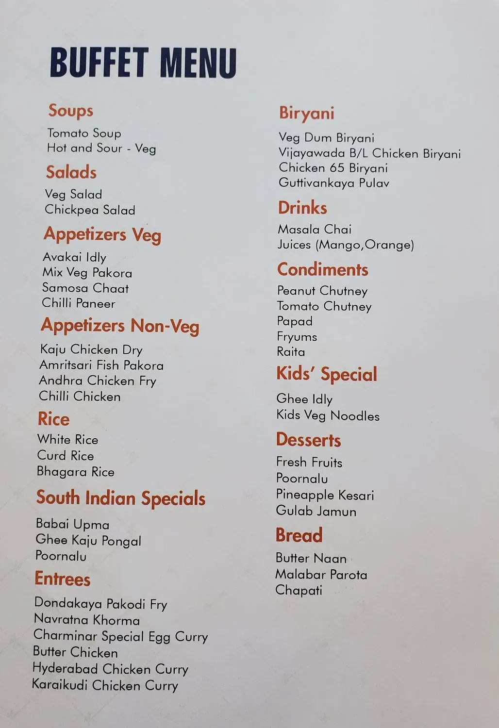 Menu 5