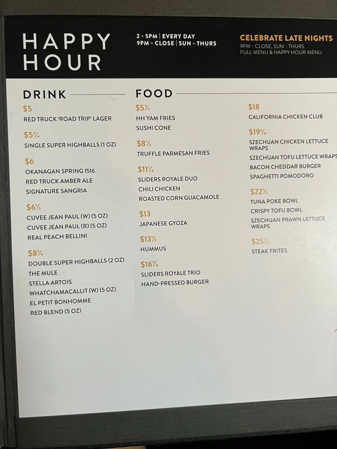 Menu 1